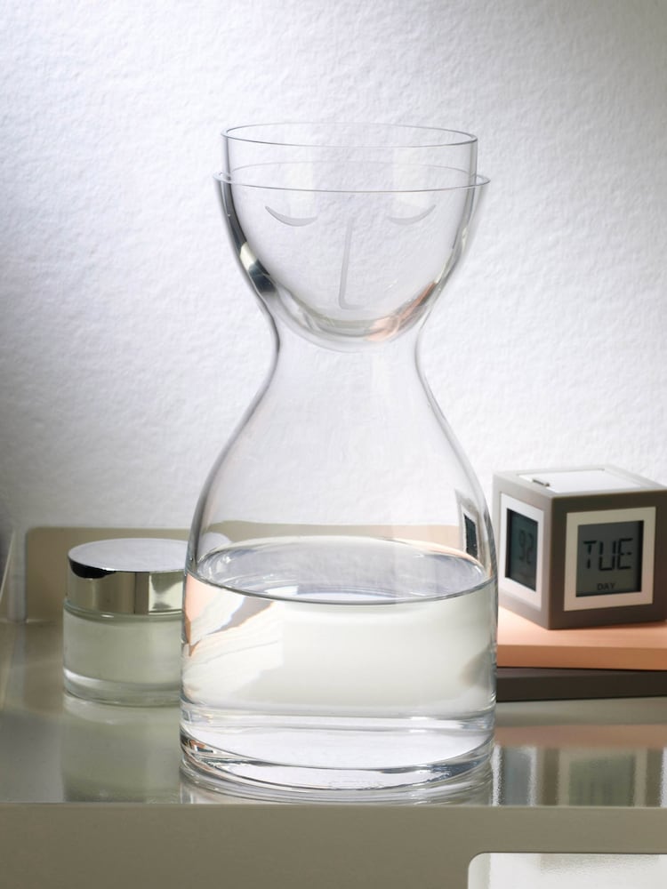 Nude Clear Mr. and Mrs. Short Night Water Jug and Glass Set - Image 2 of 2