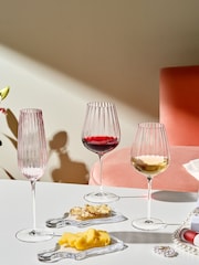 Nude Set of 2 Dusty Rose Round Up Red Wine Glasses - Image 1 of 5