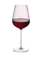 Nude Set of 2 Dusty Rose Round Up Red Wine Glasses - Image 2 of 5