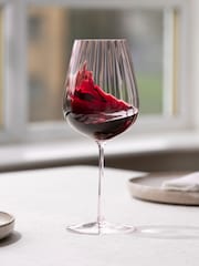Nude Set of 2 Dusty Rose Round Up Red Wine Glasses - Image 3 of 5