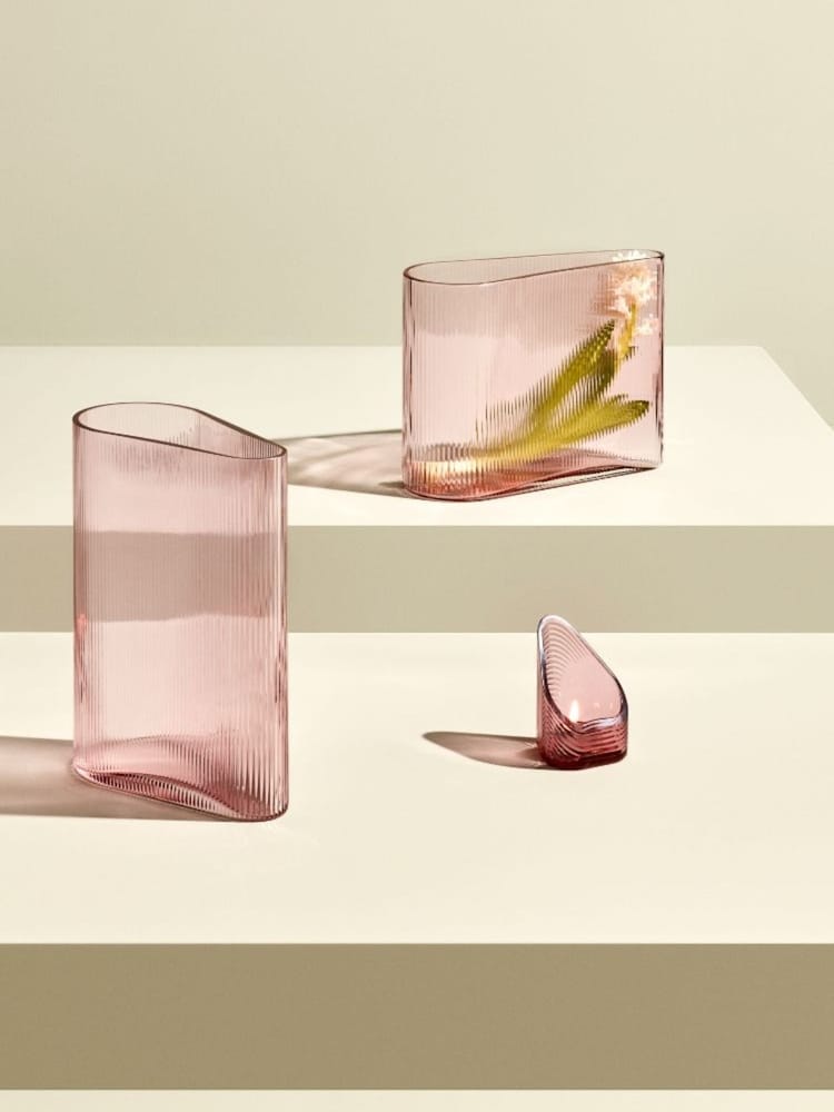 Nude Dusty Rose Mist Short Vase - Image 1 of 5