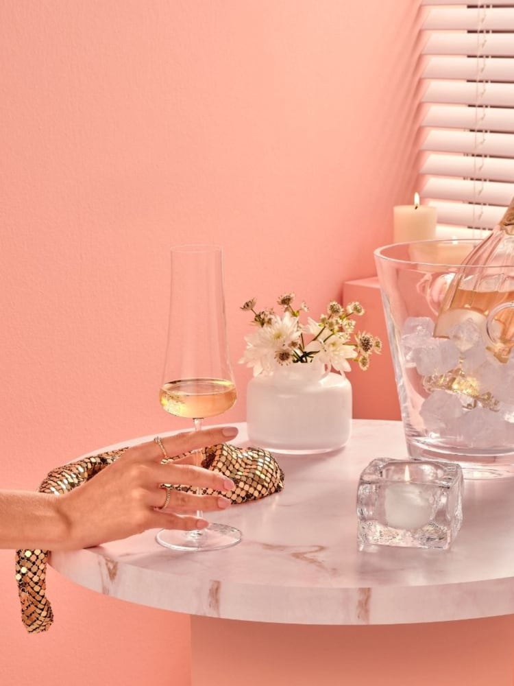 Nude Clear Stem Zero Volcano Champagne Glass - Image 5 of 5 Nude Clear Stem Zero Volcano Champagne Glass - Image 5 of 5