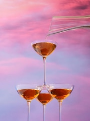 Nude Set of 2 Clear Savage Coupetini Glasses - Image 6 of 7