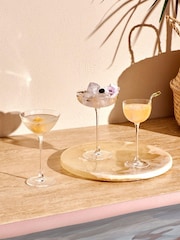 Nude Set of 2 Clear Savage Coupetini Glasses - Image 7 of 7