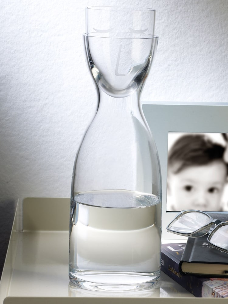 Nude Clear Mr. and Mrs. Tall Night Water Jug and Glass Set - Image 2 of 2 Nude Clear Mr. and Mrs. Tall Night Water Jug and Glass Set - Image 2 of 2