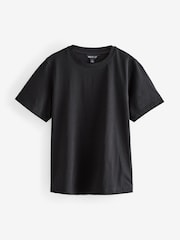 Black Basic Short Sleeves 100% Cotton T-Shirt - Image 1 of 1