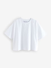 White Basic Short Sleeves 100% Cotton T-Shirt - Image 1 of 1