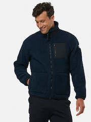Gym + Coffee Blue Industry Fleece Jacket - Image 3 of 5