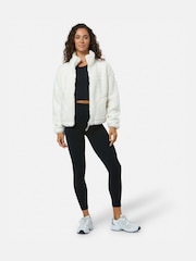 Gym + Coffee White Industry Fleece High Collar Jacket - Image 2 of 6