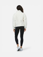 Gym + Coffee White Industry Fleece High Collar Jacket - Image 3 of 6