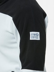 Gym + Coffee Grey Mens Half Quarter Zip Polar Fleece - Image 3 of 3