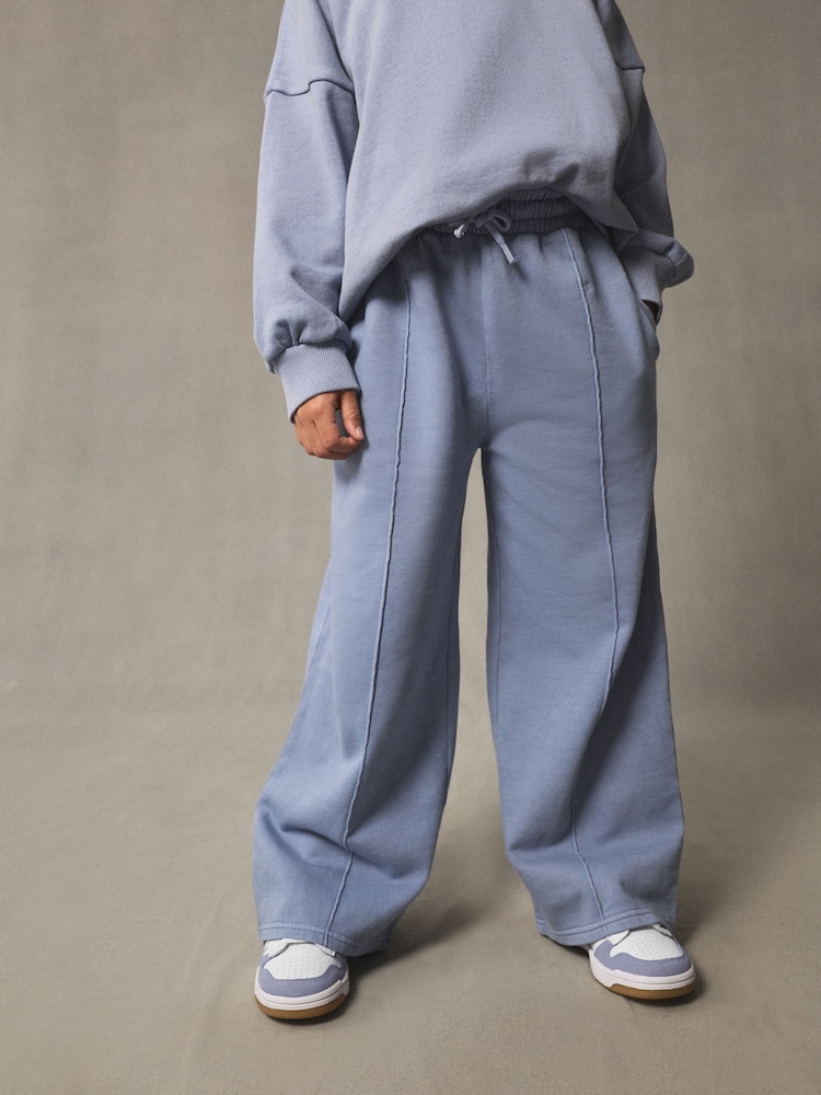 Blue Wide Leg Joggers (3-16yrs) - Image 1 of 9