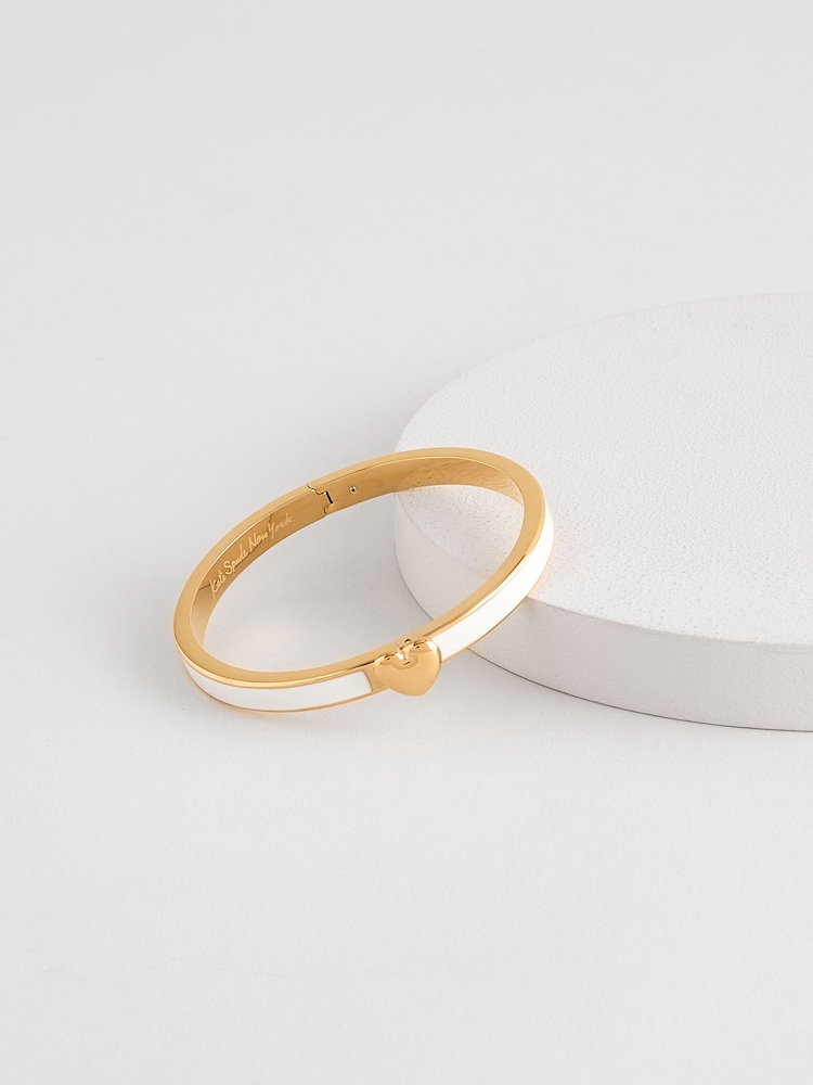 Kate Spade Silver Tone Enamel Bangle - Image 1 of 3 Kate Spade Silver Tone Enamel Bangle - Image 1 of 3