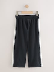 Black Side Stripe Wide Leg Joggers (3-16yrs) - Image 6 of 8