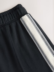 Black Side Stripe Wide Leg Joggers (3-16yrs) - Image 8 of 8