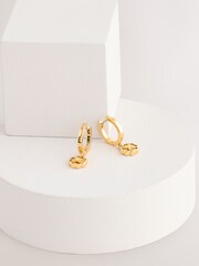 Kate Spade Gold Tone Huggies Earrings - Image 1 of 5