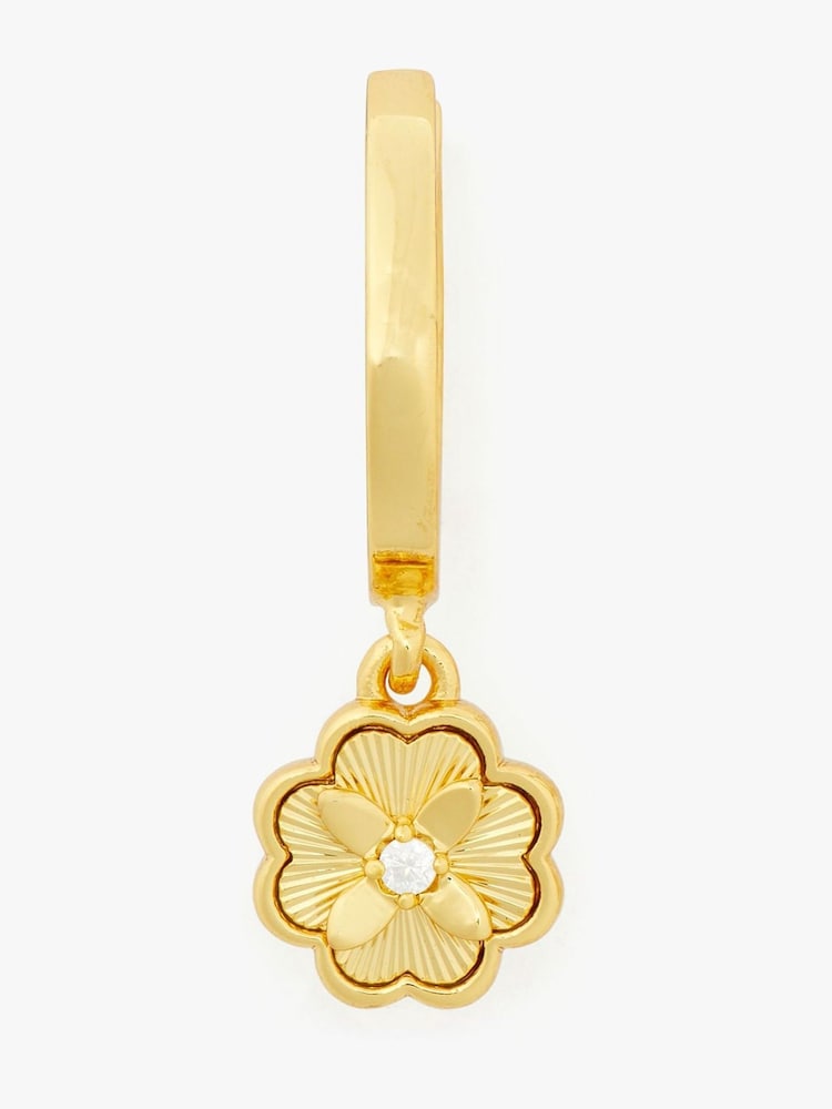 Kate Spade Gold Tone Huggies Earrings - Image 2 of 5