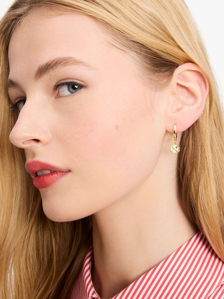 Kate Spade Gold Tone Huggies Earrings - Image 5 of 5