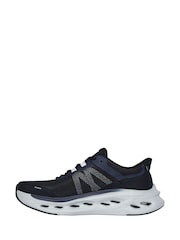 Skechers Black Max Cushioning Glide Step Slip In Performance Running Trainers - Image 2 of 5