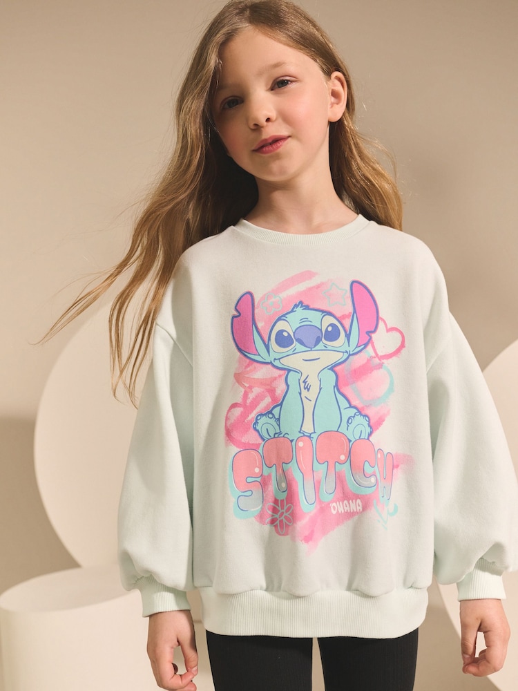 Light Blue Lilo & Stitch Sweatshirt (3-16yrs) - Image 1 of 4