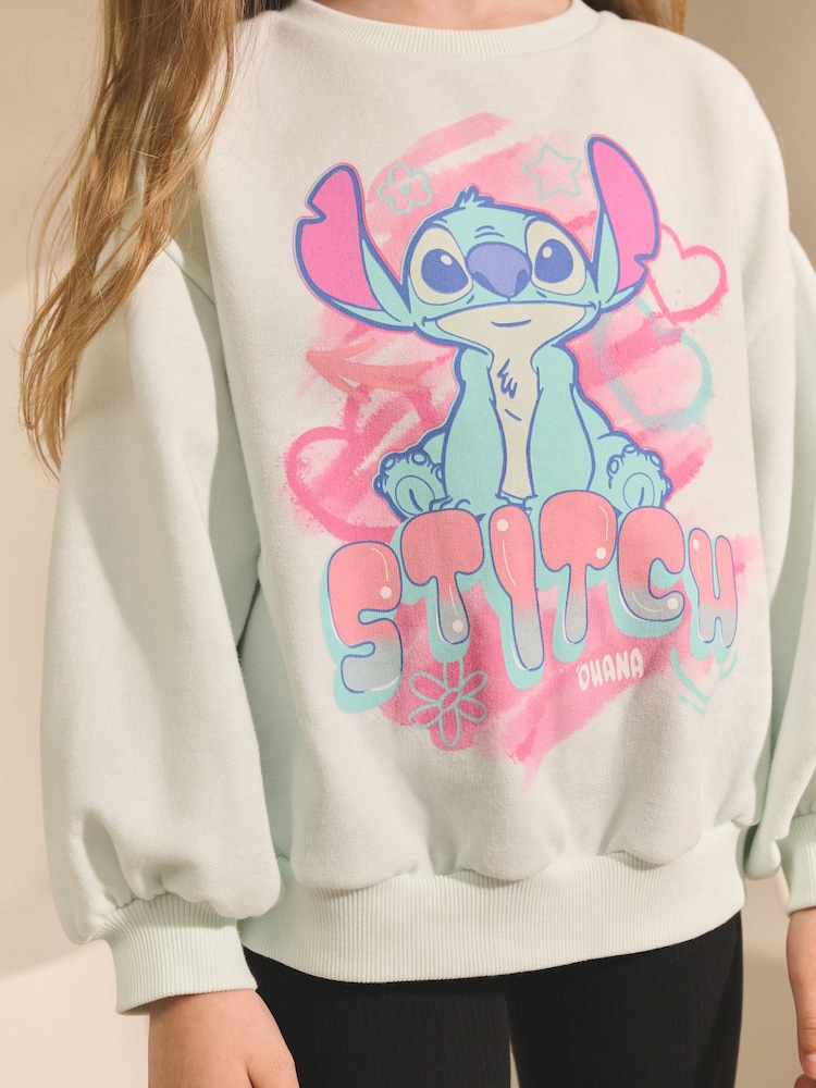 Light Blue Lilo & Stitch Sweatshirt (3-16yrs) - Image 4 of 4