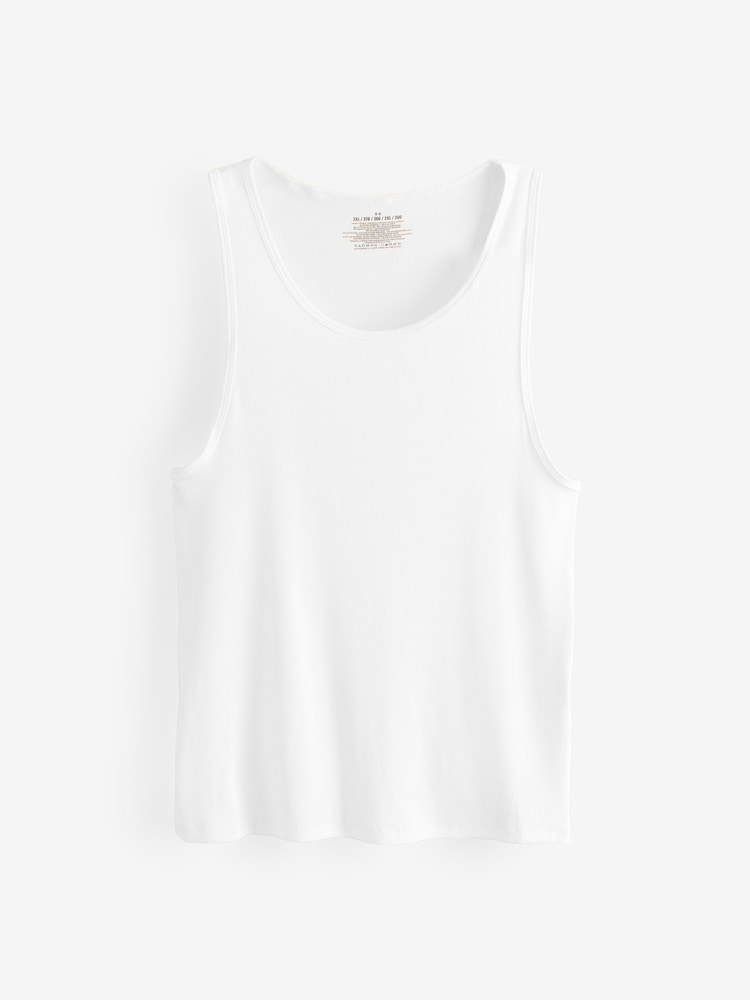 Under Armour White Performance Cotton Under Vests 2 Pack - Image 2 of 3 Under Armour White Performance Cotton Under Vests 2 Pack - Image 2 of 3