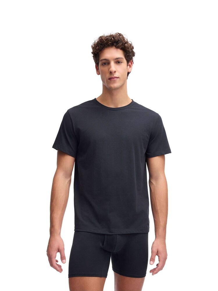 Under Armour Black Performance Cotton Under T-Shirts 2 Pack - Image 2 of 5 Under Armour Black Performance Cotton Under T-Shirts 2 Pack - Image 2 of 5