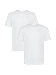 Under Armour White Performance Cotton Under T-Shirts 2 Pack - Image 1 of 5