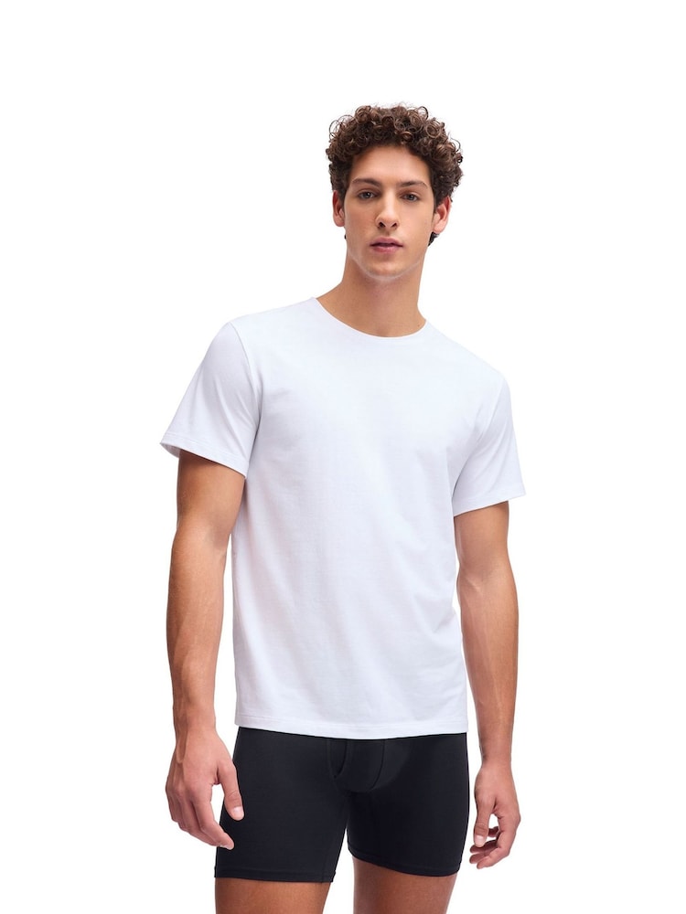 Under Armour White Performance Cotton Under T-Shirts 2 Pack - Image 2 of 5