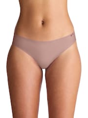 Under Armour Pink No Show Pure Stretch Bikinis 3 Pack - Image 2 of 5