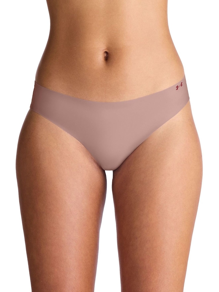 Under Armour Pink No Show Pure Stretch Bikinis 3 Pack - Image 2 of 5