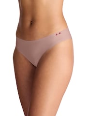 Under Armour Pink No Show Pure Stretch Bikinis 3 Pack - Image 3 of 5