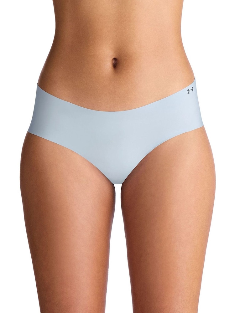 Under Armour Blue No Show Pure Stretch Hipster Printed Knickers 3 Pack - Image 2 of 5