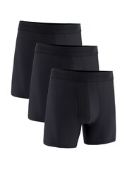 Under Armour Black Performance Tech Mesh Solid 6 inch Boxers 3 Pack - Image 1 of 5