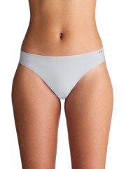 Under Armour Grey No Show Pure Stretch Thongs 3 Pack - Image 2 of 5