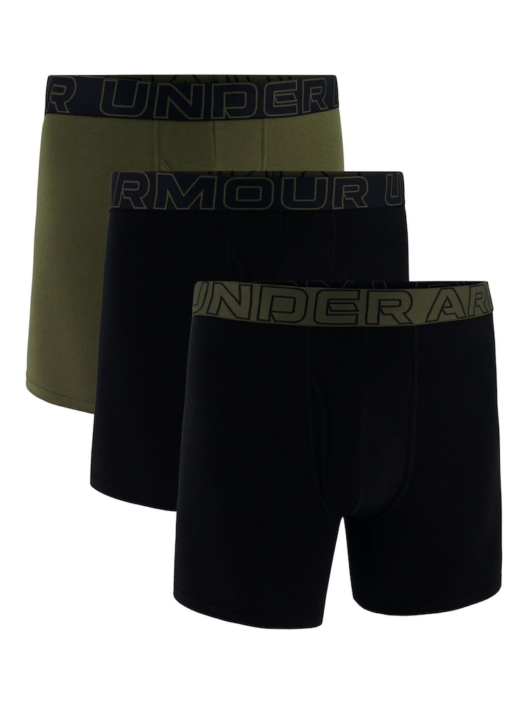 Črna - Under Armour 100% Cotton Performance Tech 6v boksarice 3 Paket - Slika 1 iz 3 Črna - Under Armour 100% Cotton Performance Tech 6v boksarice 3 Paket - Slika 1 iz 3