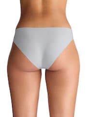 Under Armour Grey No Show Pure Stretch Bikinis 3 Pack - Image 3 of 5