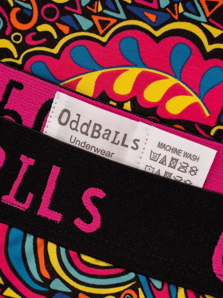 OddBalls Brown Enchanted Mens Boxer Shorts - Image 4 of 4