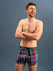 OddBalls Teal Blue Mens Space Balls Boxer Shorts - Image 1 of 5