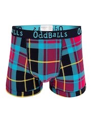 OddBalls Teal Blue Mens Space Balls Boxer Shorts - Image 2 of 5