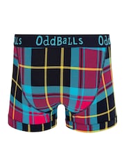 OddBalls Teal Blue Mens Space Balls Boxer Shorts - Image 3 of 5