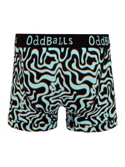 OddBalls Blue Mens Neon Lava Boxer Shorts - Image 2 of 4
