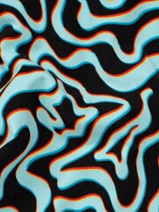 OddBalls Blue Mens Neon Lava Boxer Shorts - Image 3 of 4