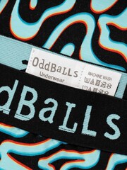 OddBalls Blue Mens Neon Lava Boxer Shorts - Image 4 of 4