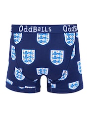 OddBalls Blue Mens England FA Boxer Shorts - Image 2 of 4