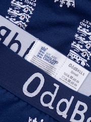 OddBalls Blue Mens England Cricket Boxer Shorts - Image 4 of 4