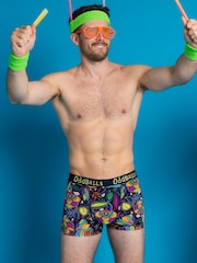 OddBalls Blue Mens Magic Garden Boxer Shorts - Image 1 of 5