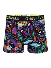 OddBalls Blue Mens Magic Garden Boxer Shorts - Image 4 of 5