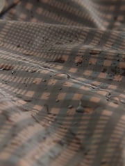 Brown Check Rubber Rain Jacket - Image 10 of 10