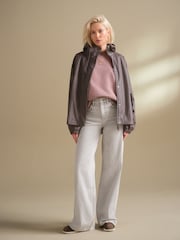 Brown Check Rubber Rain Jacket - Image 2 of 10